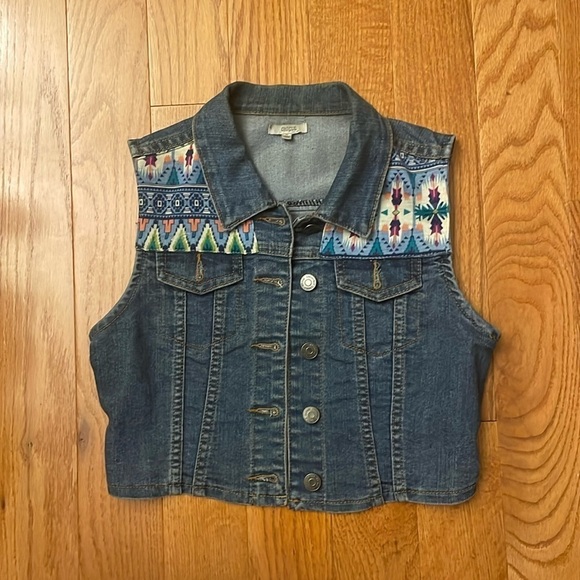 chiqle Jackets & Blazers - Chicle Denim vest jacket